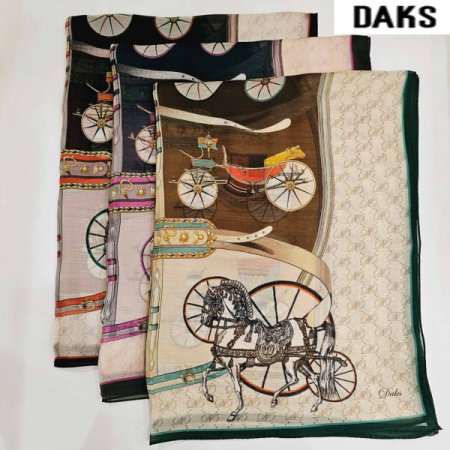 울 실크 혼방 롱 스카프