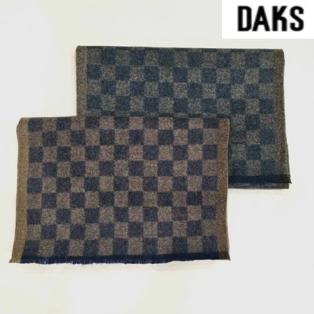 캐시미어 체크 모직 머플러