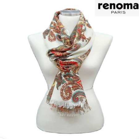 페즐리 나염 롱 스카프