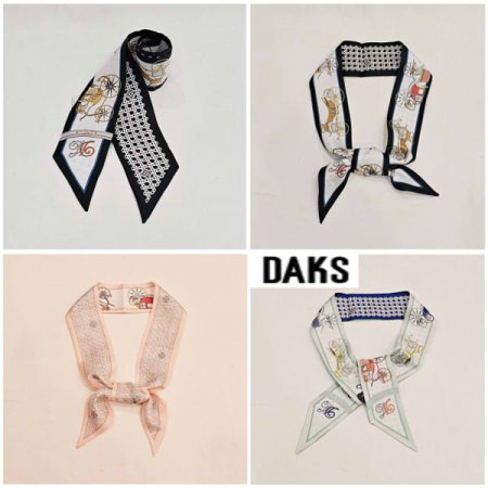 양면 실크 스키니 쁘띠 스카프