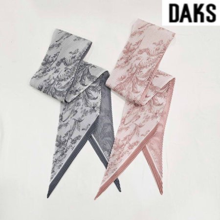 폴리 양면 플리츠 쁘띠 스카프