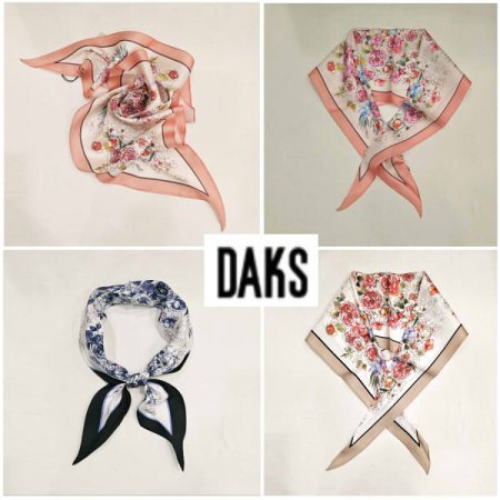 실크 마름모 쁘띠 스카프