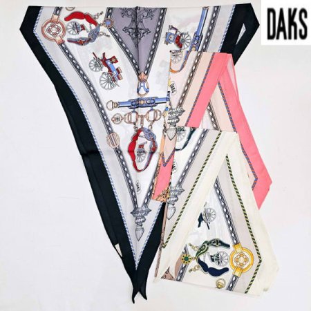 실크 마름모 쁘띠 스카프