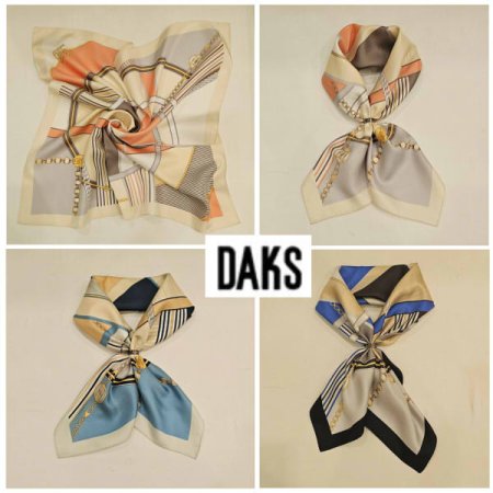 실크 사각 쁘띠 스카프