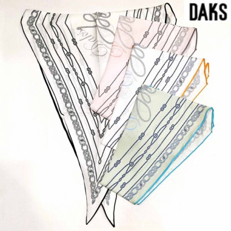 쉬폰 마름모 쁘띠 스카프