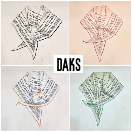 쉬폰 마름모 쁘띠 스카프