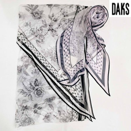 취폰 나염 롱실크 스카프