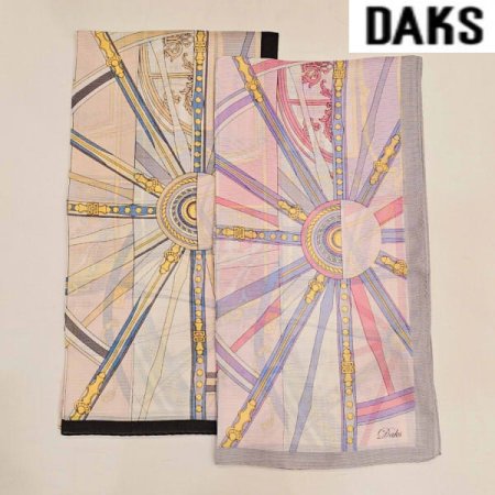 실크 나염 롱 스카프