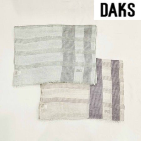 린넨 모달 체크 롱 스카프