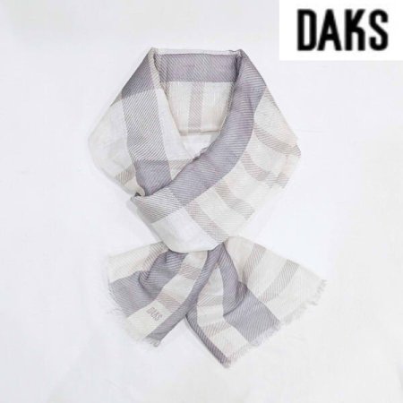 린넨 모달 체크 롱 스카프