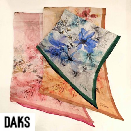 울 실크 혼방 롱 스카프