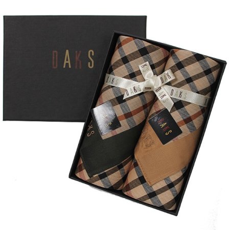 남녀 기본체크 손수건 2매세트