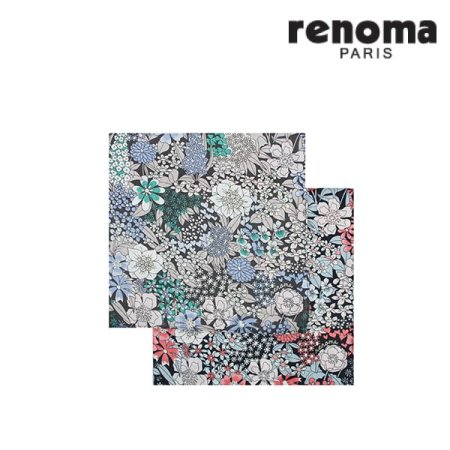 레노마 남녀 1매 나염 손수건
