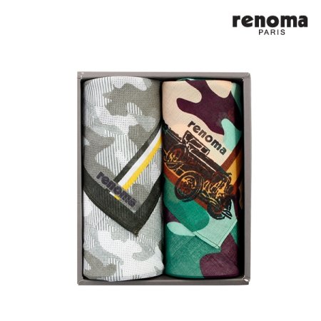 레노마 남녀 2매세트 손수건