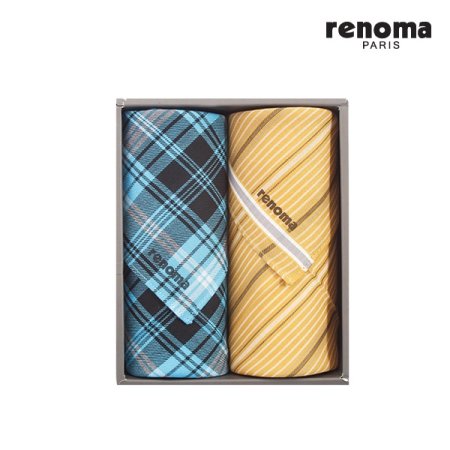 레노마 남녀 2매세트 손수건