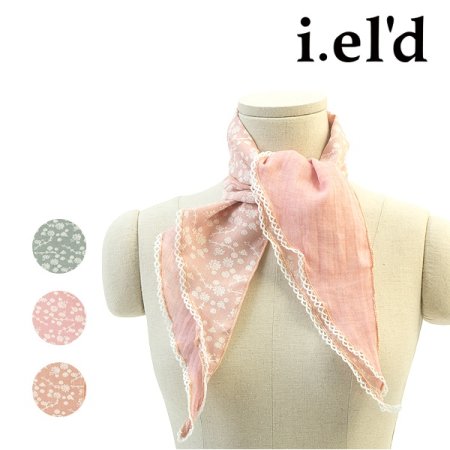 아이엘드 남녀 쁘띠 플라워 손수건