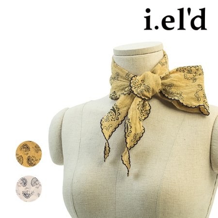 아이엘드 나염 쁘띠 페이즐리 손수건