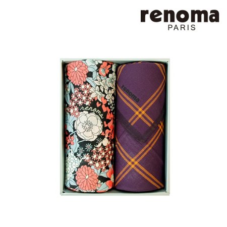 레노마 남녀 2매세트 손수건