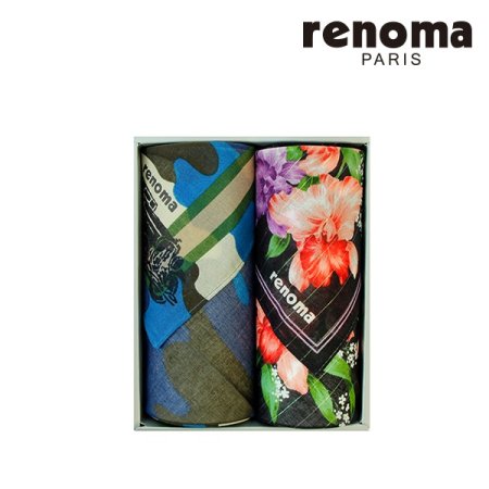 레노마 남녀 2매세트 손수건