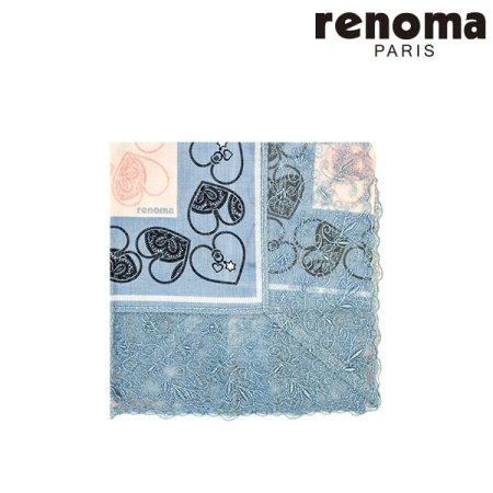레노마 남녀 1매 사면 레이스 손수건