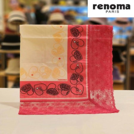 레노마 남녀 1매 사면 레이스 손수건