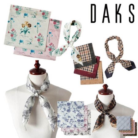 남녀 쁘띠 면실크 손수건 10종 택1