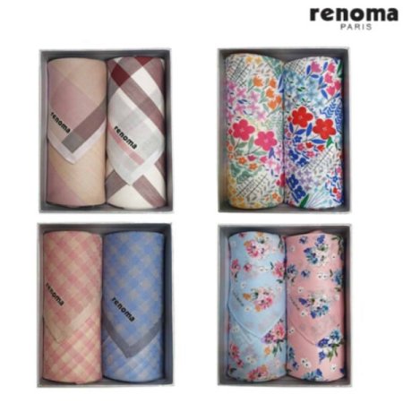 레노마 남녀 손수건 2매세트 16종 택 1