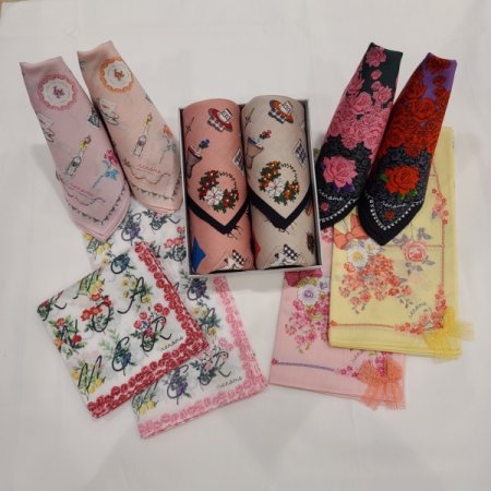 레노마 남녀 2매 선염 손수건세트 7종 택1