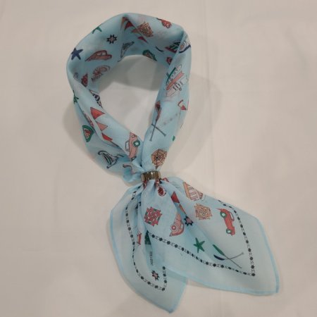 면대 나염 손수건