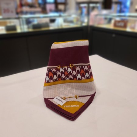 레노마 남녀 1매 나염 손수건