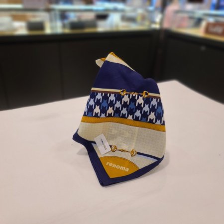 레노마 남녀 1매 나염 손수건