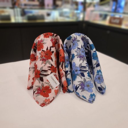 레노마 남녀 1매 나염 손수건