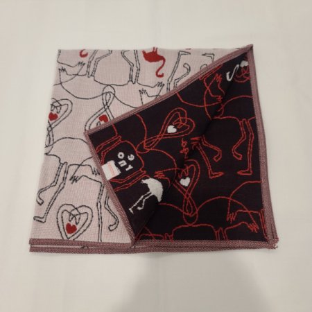 레노마 남녀 삼중직 선염손수건