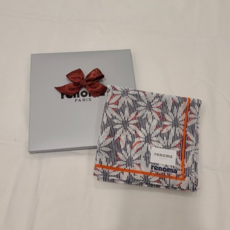 레노마 1매 나염 손수건