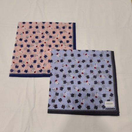 레노마 1매 나염 손수건