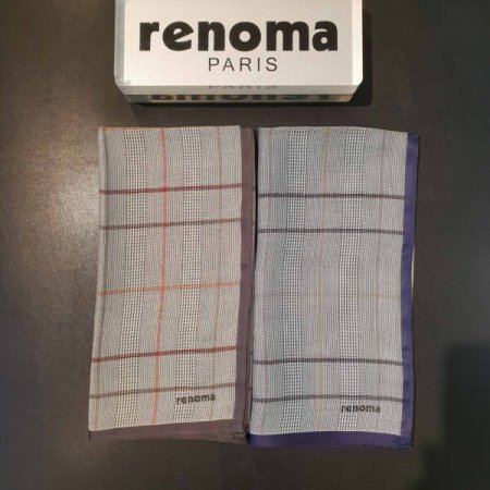 레노마 남녀 1매 선염 손수건