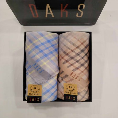 이중직 2매 선염 손수건 세트