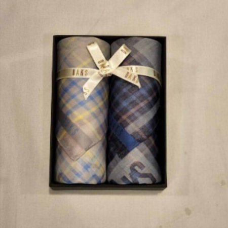 이중직 2매 선염 손수건 세트