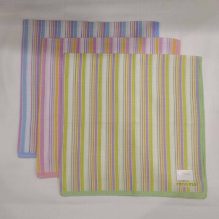 레노마 21인치 나염 면대 손수건