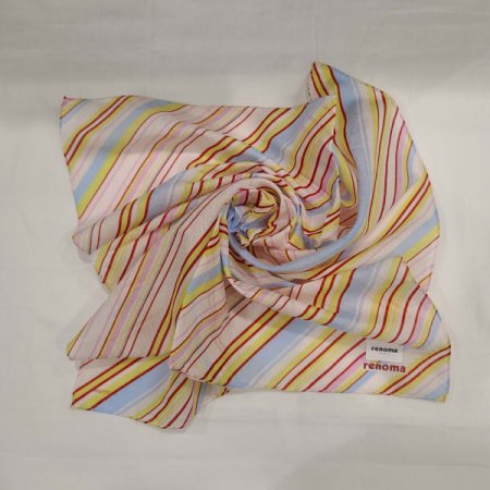 레노마 남녀 1매 나염 면대 손수건