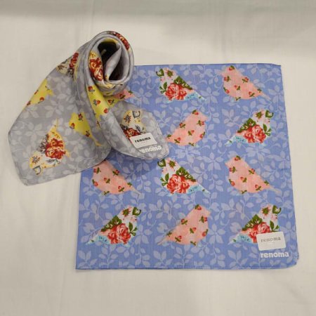 레노마 남녀1매 나염손수건