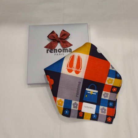 레노마 남녀 1매 나염 손수건