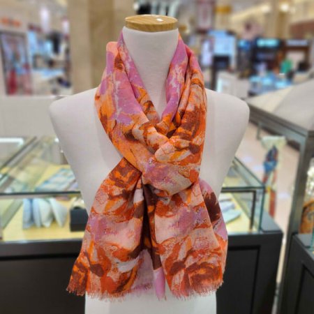 레노마 폴리 플라워 스카프