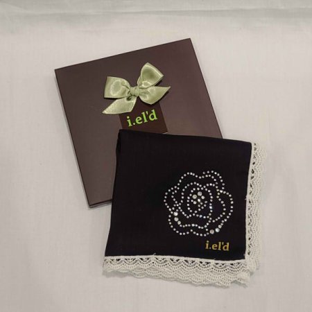 아이엘드 솔리드 큐빅 레이스손수건