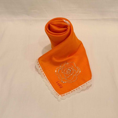 아이엘드 솔리드 큐빅 레이스손수건