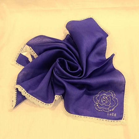 아이엘드 솔리드 큐빅 레이스손수건