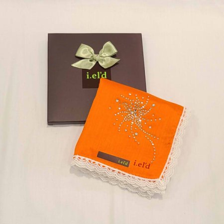 아이엘드 솔리드 큐빅 레이스손수건