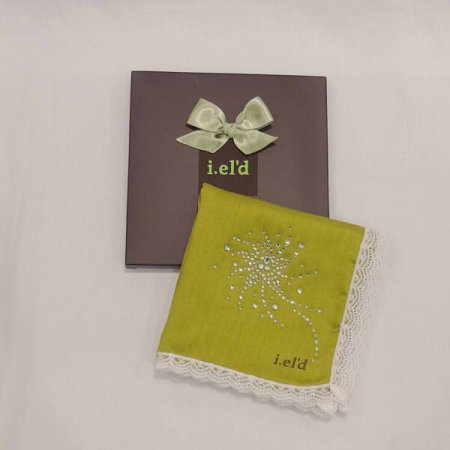 아이엘드 솔리드 큐빅 레이스손수건