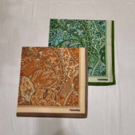 레노마 남녀1매 나염 손수건