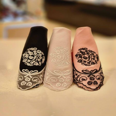 레노마 수입 자수 3매 손수건 세트